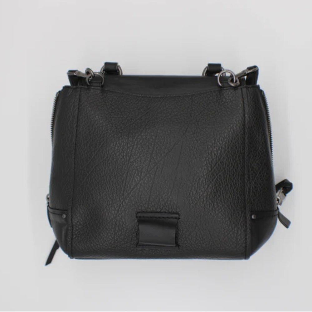 π£ COACH Faye π£ Mixed Materials Backpack in Black. - Picture 5 of 16